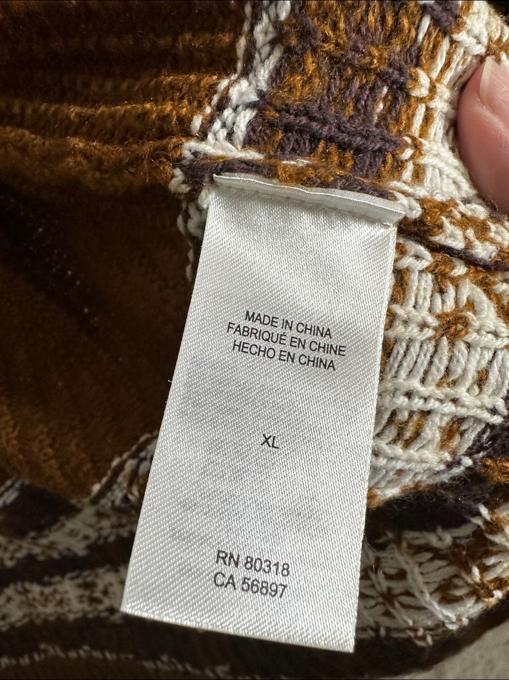 Lucky Brand Southwestern BOHO Knit Open Cardigan Sweater with Pockets Size XL - Picture 7 of 10